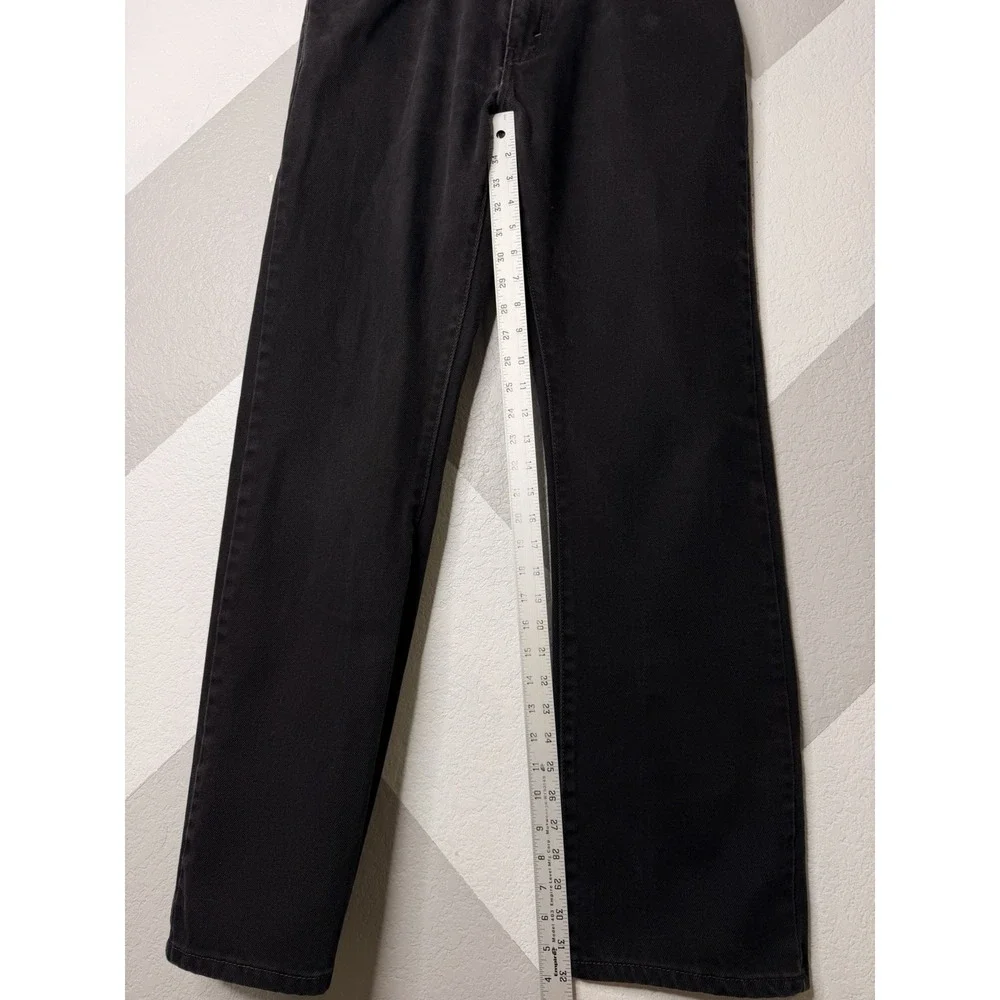 Levis 517 Mens Dark Black Denim Boot Cut Jeans 100% Cotton Size 33x32 EUC